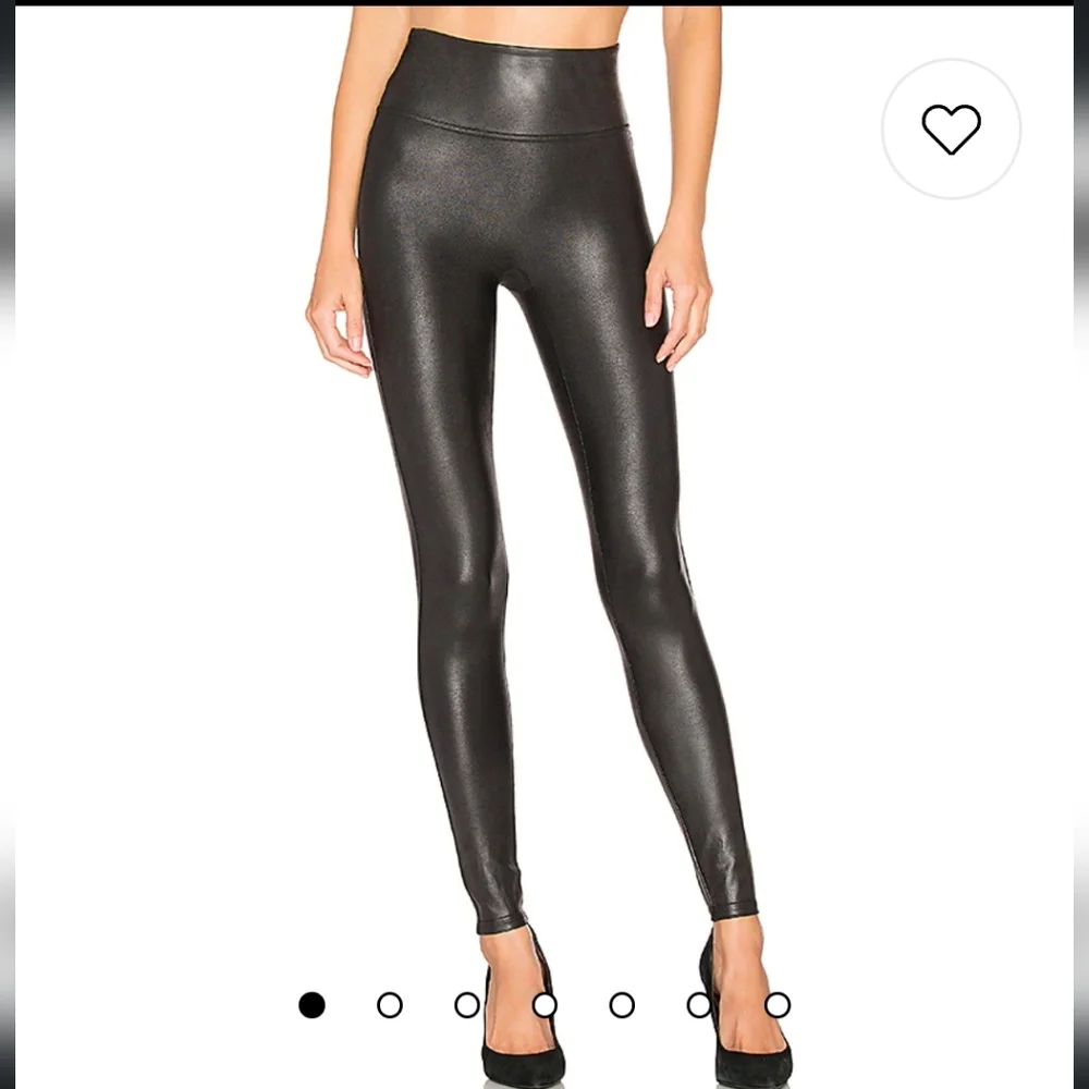 SOLD...Womens Spanx Faux Leather Leggings Size XS